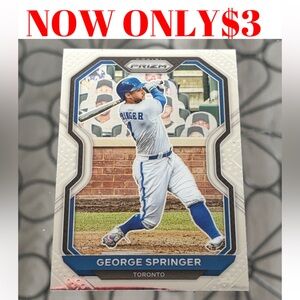 George Springer 2021 Panini Prizm Toronto Blue Jays Baseball Card